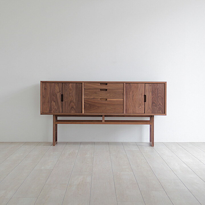 乐天商城 - salvia LIVING BOARD サルビアリビングボード ウォールナット（オイル仕上げ） SIZE:W1570×D420×H810mm