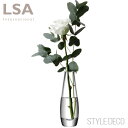 花瓶 花瓶一輪挿しLSA / FLOWER SINGLE STEM VASE TLA1977　フラワー ベース（H17cm）箱入りサイズ：W6×6×H17cm ガラス シンプル 円柱 丸 母の日 ギフト