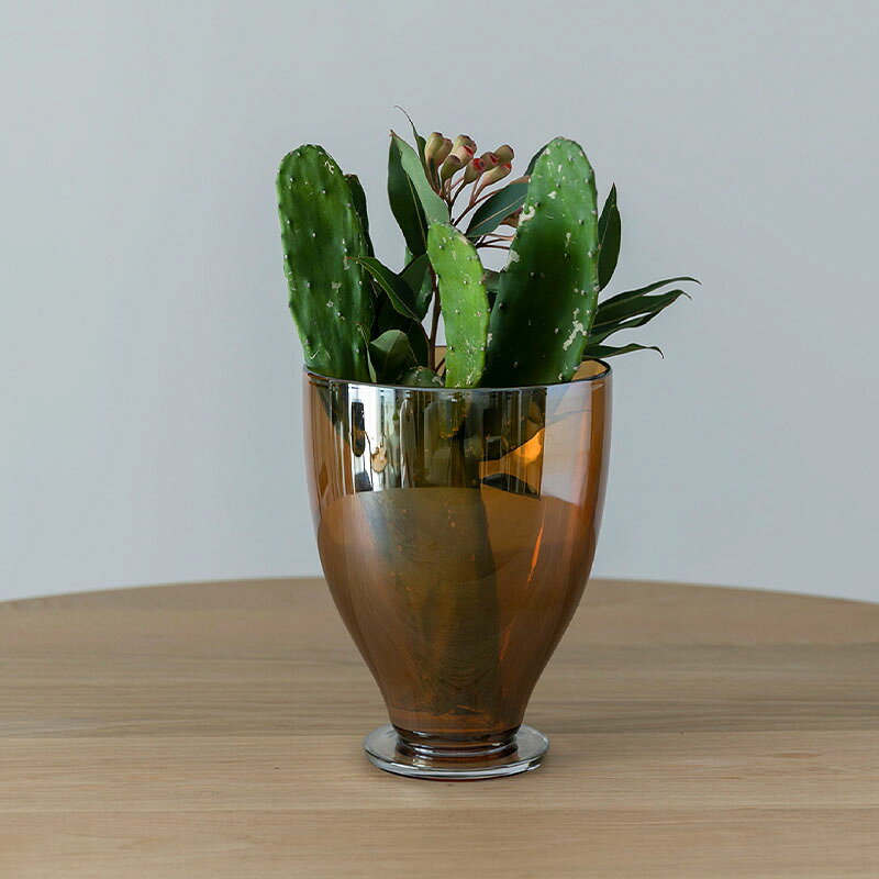 ＼楽天スーパーセール/LSA エルエスエー EPOQUE エポック EPOQUE Champagne Bucket Vase シャンパンバケット H26.5cm アンバー フラワーベース 花瓶 花器 ガラス [3]