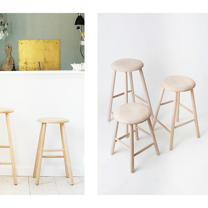スツール ノルディック スツール ミディアム NORDIC STOOL NATURAL MEDIUM ツァイワールファブリッケン Travarefabrikken NS_021 ビーチ材 チェア 北欧 ナチュラル [3]
