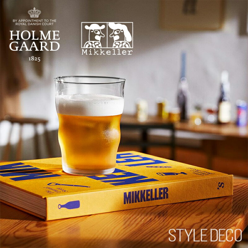 Rakuten - 《限定》HOLMEGAARD × Mikkeller（ホルムガード × ミッケラー）PINT GLASS 400ml 2pcs ペア 化粧箱サイズ：W20×D10×H13cm 1客：Φ9×H12cm パイントグラス ビアグラス ラガー ピルスナー コラボレーション
