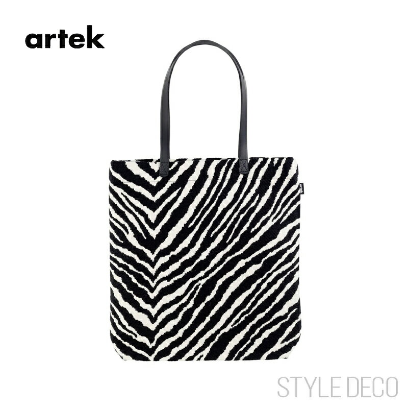 乐天商城 - 【正規取扱販売店】Artek ゼブラ バッグ Zebra BAG アルテック アアルト TOTE トート おしゃれ かわいい シマウマ モノトーン ブラック ホワイト 化粧ポーチ トラベルポーチ ファッション Wool ウール※柄は製品ごとに異なります
