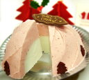 パンナ＆フラゴラ（いちご）のクリスマスケーキ今年もクリスマスはスペフルのアイスケーキ！【送料無料でお ...