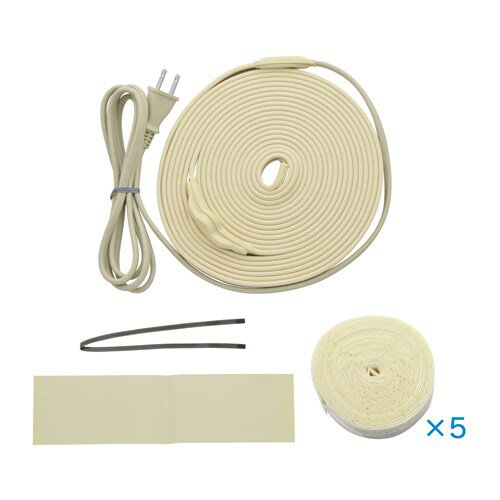 GAONA これカモ 凍結防止ヒーター 10m サーモスタットつき (給水管の凍結防止 金属管用) 給水管 凍らない 温める 便利 GA-KE021