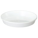 ヤマト 鉢皿サルーン 1号 ホワイト 受け皿 ポリプロピレン 園芸 鉢皿