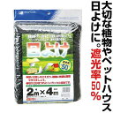 日本マタイ 日よけ 50% 黒 2MX4M 遮光率50% 観葉植物 遮光 葉やけ防止 ベランダ ペットハウス