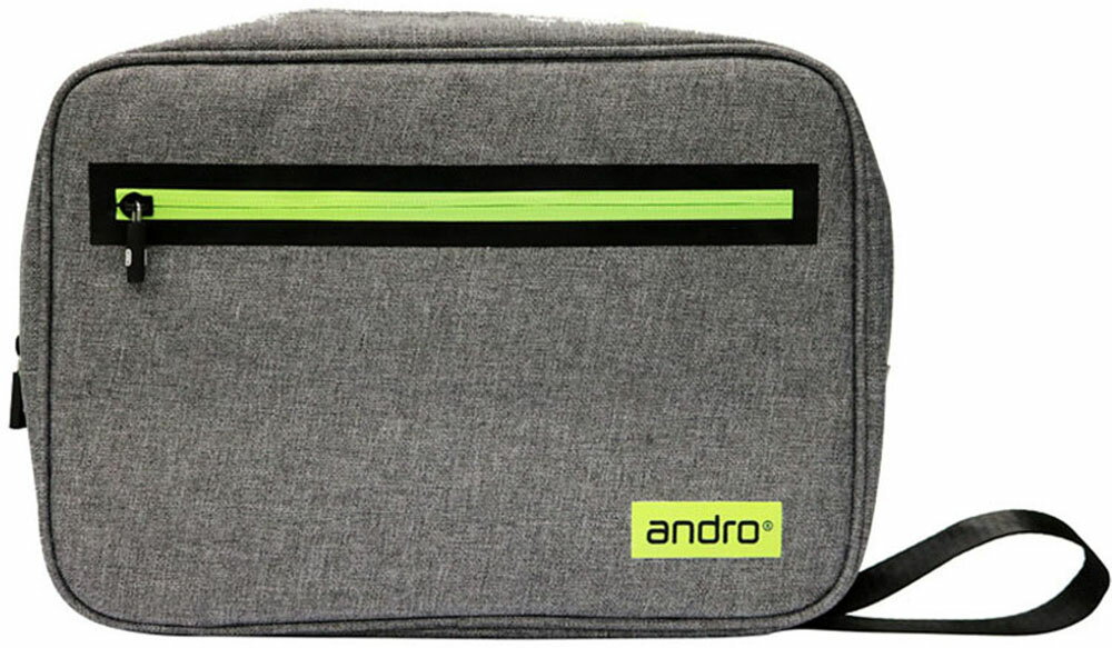 【5 15限定 MAX1万円OFFクーポン&Pアップ】 andro アンドロ 卓球 アンドロエスキューケース2 グレー イエロー ANDRO SQ CASE II ラケットケース ラケットバッグ ポーチ 収納袋 部活 練習 試合 大会 新入部員 412060