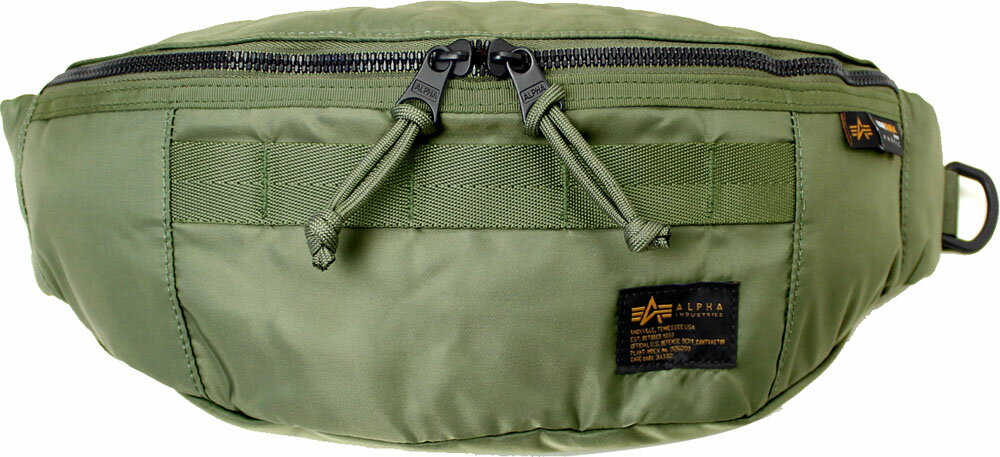 アルファインダストリーズ バッグ メンズ 【5/15限定！MAX1万円OFFクーポン&Pアップ】 アルファインダストリーズ AI TZ1082 WAIST BAG グリーン 6600750