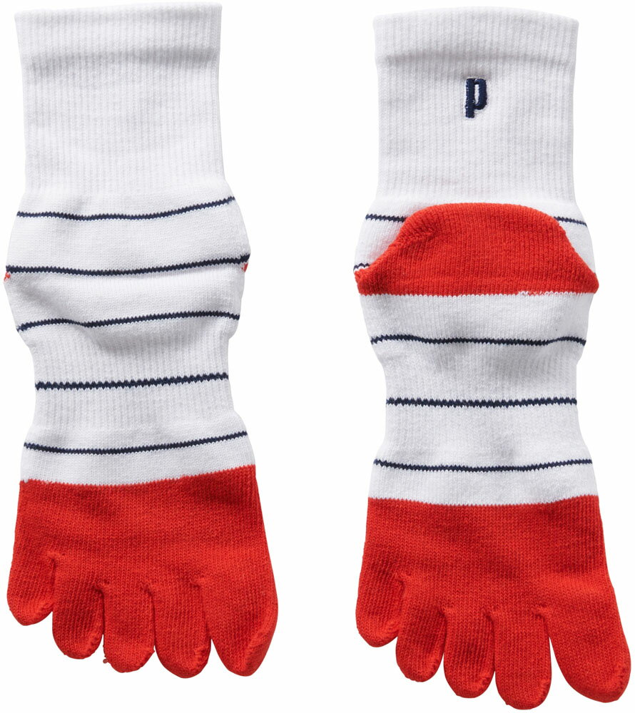 【30日・1日はポイント10倍】 プリンス Prince テニス レディース5本指ソックス レディース ソックス 靴下 底パイル 吸汗速乾 すべり止め 直角ヒー...