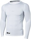 【15日はポイント10倍】 アンダーアーマー UNDER ARMOUR 野球 UAヒートギアアーマー コンプレッション ロングスリーブ クルー シャツ メンズ ...
