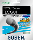 【15日からポイント10倍】 ゴーセン GOSEN テニス テックガット TECGUT16 ホワイト 硬式テニス ガット ストリング 部活 チーム シニア レデ...