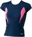【5日までポイント15倍】 フットマーク FOOTMARK スイミング すまいるスイムラインセパレーツ上 レディース 女子 スクール水着 水着 水泳 シンプル セパレート 着替え簡単 パッド入り プール 学校 盗撮防止 スイム 101563 03