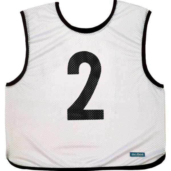 【27日2時までポイントアップ】 モルテン molten ゲームベストジュニア白 10 枚組み 1 ～ 10 キッズ 小..