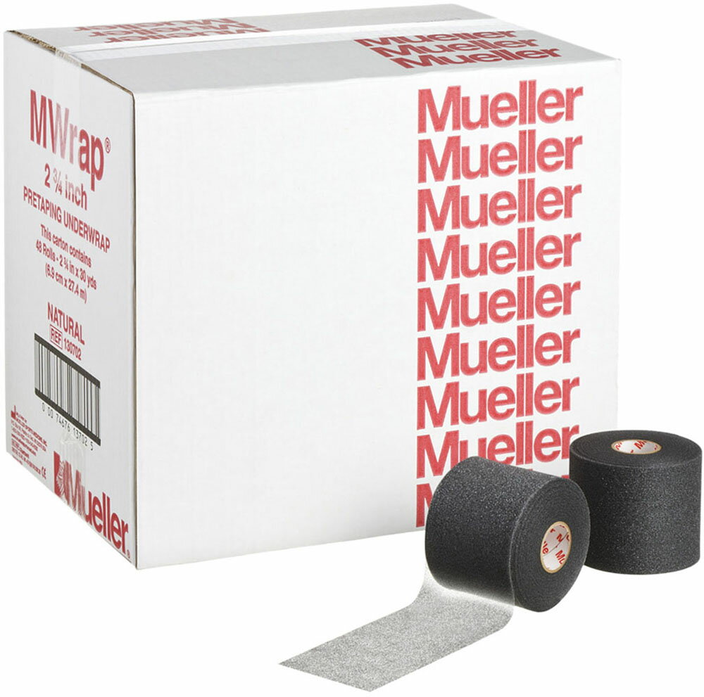  Mueller ミューラー アンダーラップ Mラップカラー 70mm ビッグブラック 48個入り 130707