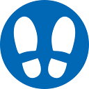 【26日2時までポイント15倍】 ゼットガッコウタイイク ゼット学校体育 足形マークシール 青10枚 ウイルス対策 接触防止 順番 列 飛沫防止 コロナ対策 インフルエンザ予防 風邪予防 間隔 学校 病院 保育園 幼稚園 施設 ZI033