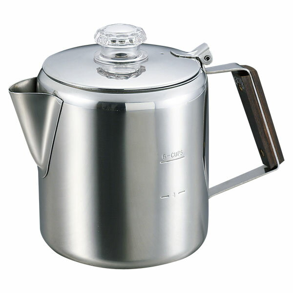 【3日20時からMAX3,000円OFFクーポン&P15倍】 キャプテンスタッグ CAPTAIN STAG アウトドア 18-8ステンレス製 パーコレーター6カップ M1224