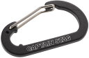 【15日はポイント15倍】 キャプテンスタッグ CAPTAIN STAG アウトドア アルミアクセサリー フラットDカラビナ M ブラック UM-1864 UM1864