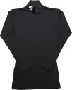 【10日までポイント15倍】 ルーセント LUCENT テニス Uni 長袖インナーTシャツ ハイネック 黒色 ブラック 吸汗速乾 アンダーウェア アンダーシャ...