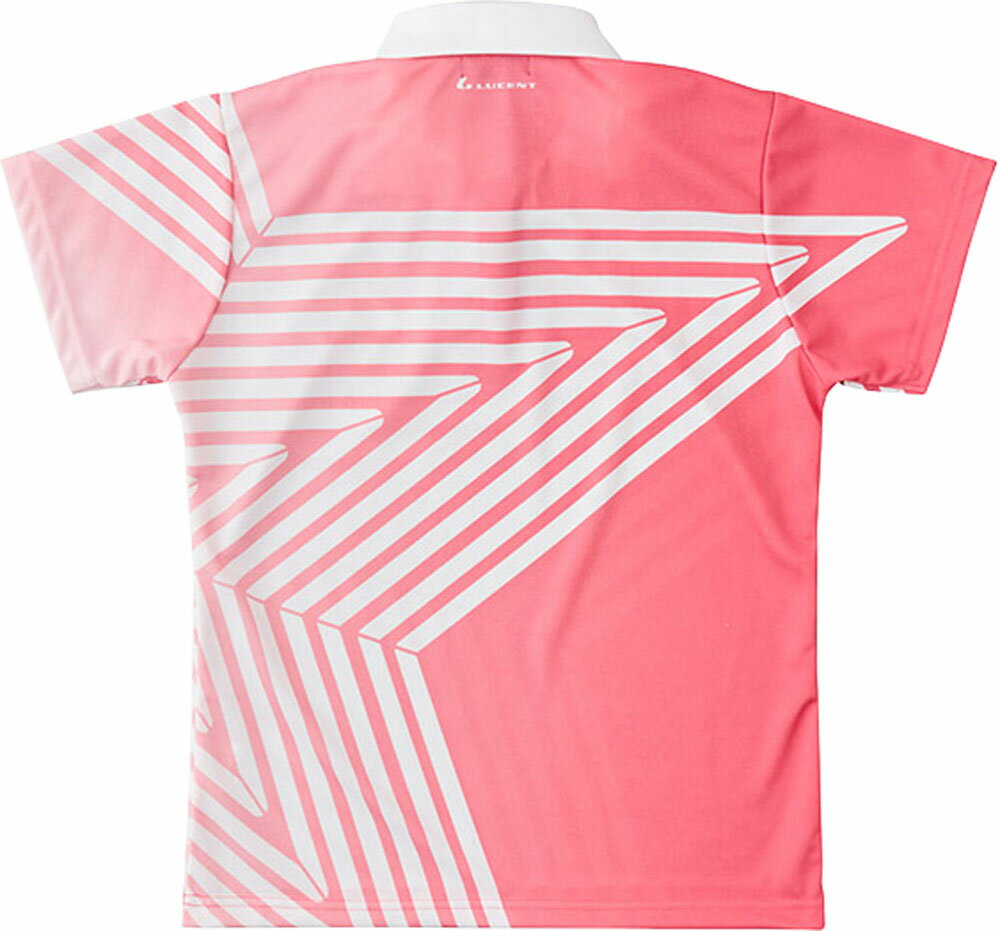 【18日はポイントアップ！】 LUCENT ルーセント テニス Ladies ゲームシャツ ピンク XLP4981 2