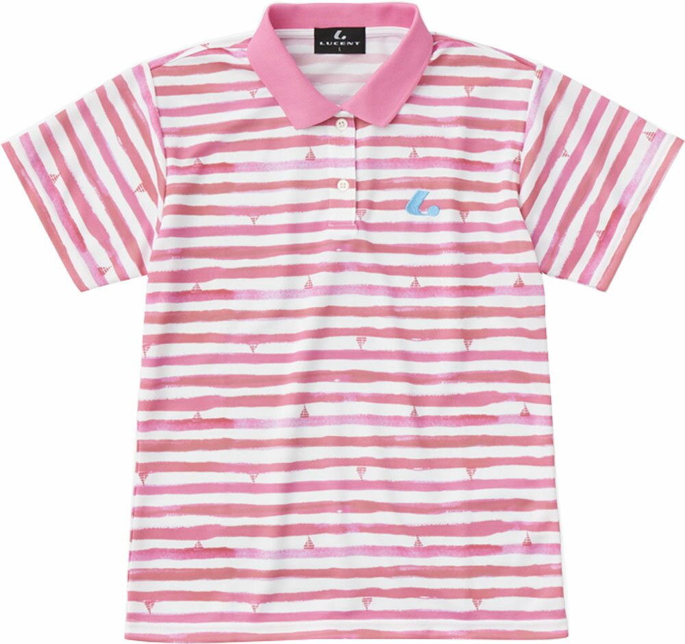 【20日はポイントアップ】 LUCENT ルーセント テニス Ladies ゲームシャツ ピンク XLP9031 1