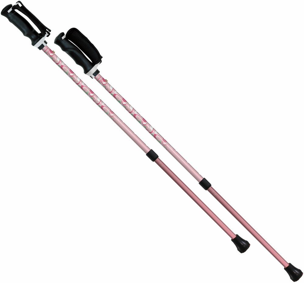 【5日まで全品5%OFFのLINEお友達クーポン&Pアップ】 SINANO シナノ もっと安心 2 本杖 リングス ピンク 125534 650150