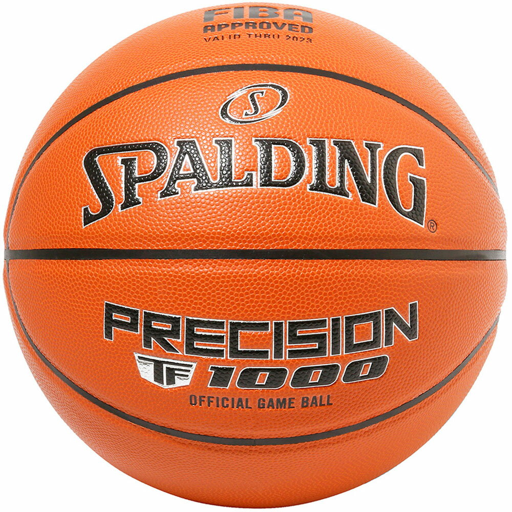 【18日はポイント10倍】 スポルディング SPALDING バスケット プレシジョン TF-1000 FIBA JBA 7号球 バスケットボール ボール 合成皮革 バスケ 練習 部活 シュート JBA公認球 FIBA公認球 77087J