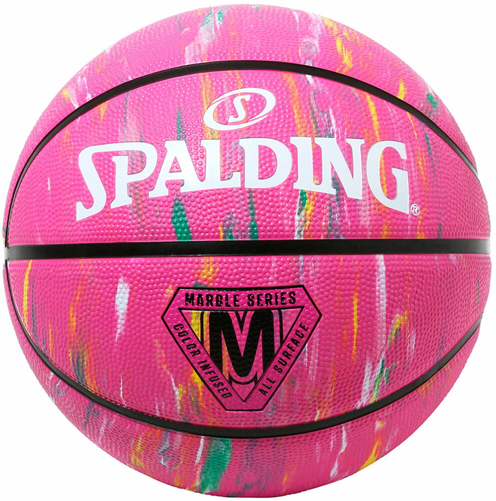 【14日10時からポイントアップ】 スポルディング SPALDING バスケット マーブル ピンク 5号球 バスケットボール ボール 5号 ミニバス 小学生 屋外向け向き 耐久性 入門 ボール 練習 体育館 自宅 シュート バスケ 5号 84417Z