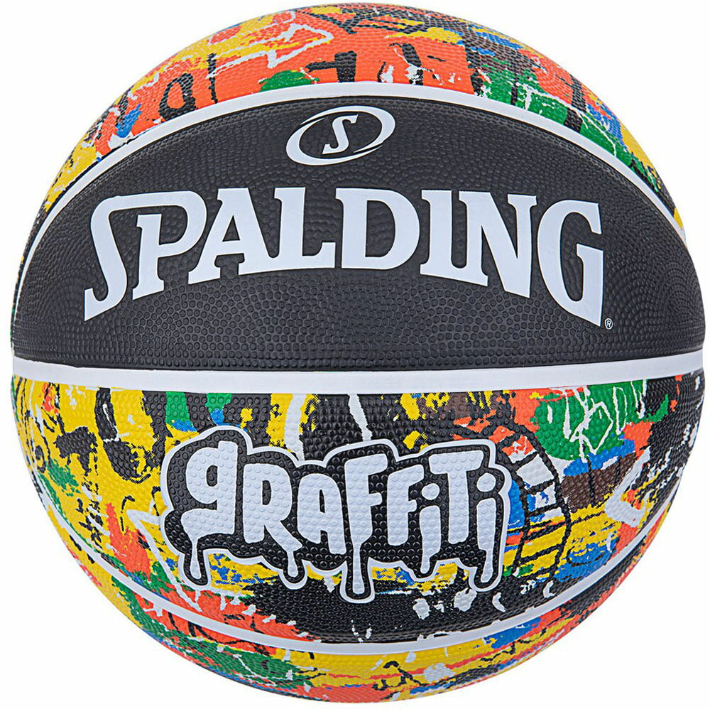 【18日はポイント10倍】 スポルディング SPALDING バスケット グラフィティ レインボー ラバー 5号球 バスケットボール ボール SZ5 ミニバス 小学生 屋外向け 耐久性 入門 練習 体育館 自宅 シュート バスケ 84520J