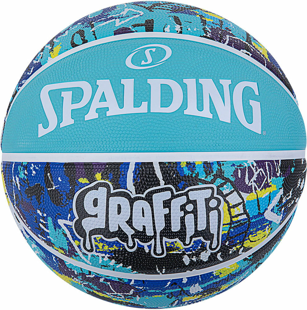 【18日はポイント10倍】 スポルディング SPALDING バスケット グラフィティ ブルー 6号球 青 バスケットボール 84-529J ボール SZ6 中学生以上 屋外向き 耐久性 部活 バスケ 練習 自宅 バスケ部 球技 84529J