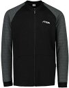 【16日2時までポイントアップ】 スティガ STIGA 卓球 メンバージャケット ブラック×グレー 3XS 1861-2412-01 1861241201