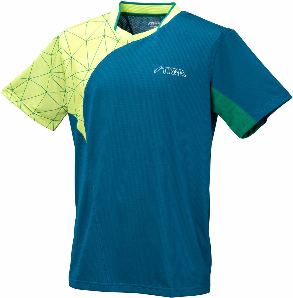 【25日はポイント10倍】 スティガ STIGA 卓球 STIGAシャツCN-II グリーン L CA43151L