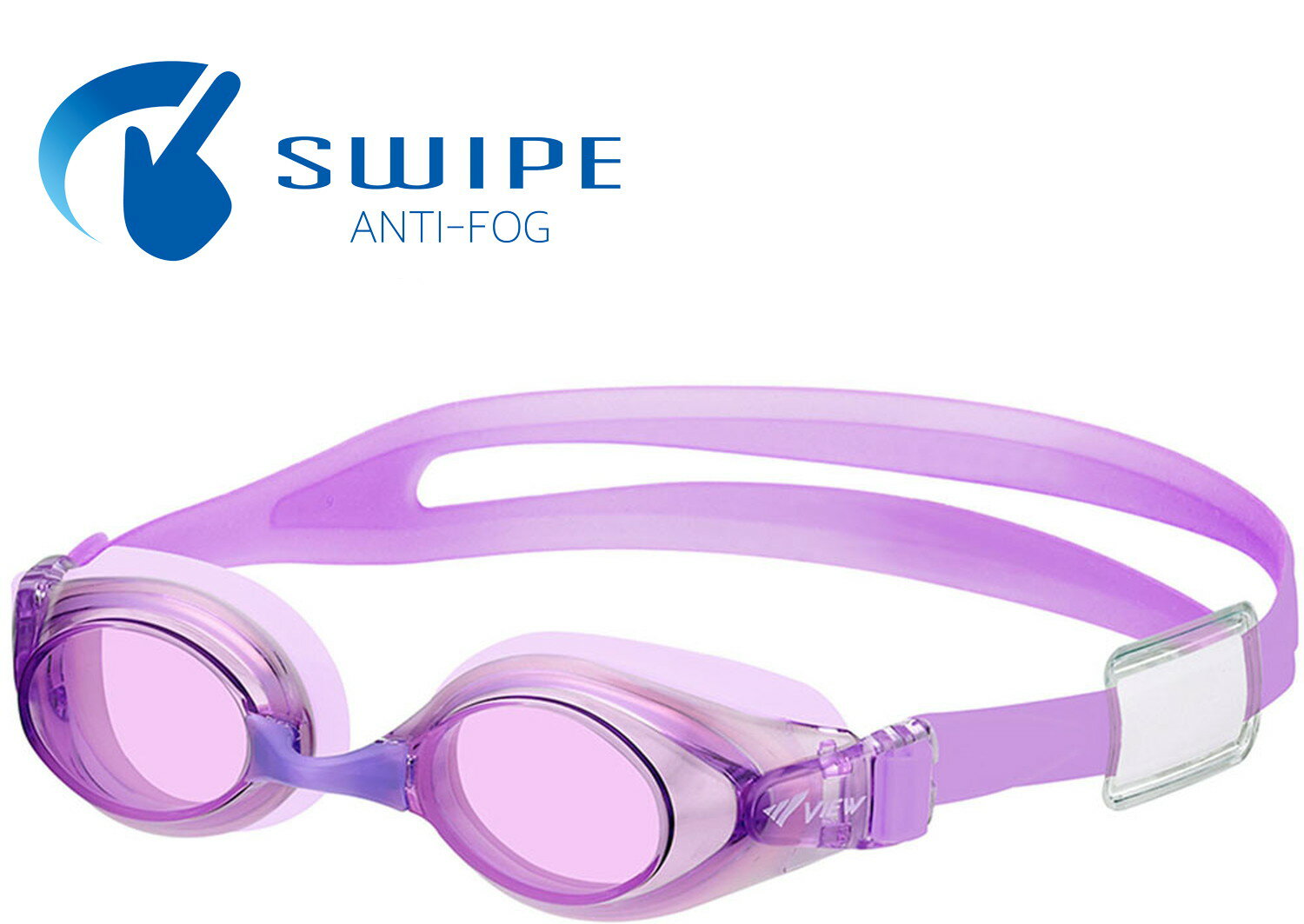 【27日2時までポイントアップ】 ビュー VIEW スイミング スイミングゴーグル 子ども用 スワイプ アンチフォグ SWIPE 小学生 6〜12歳 水中メガネ...