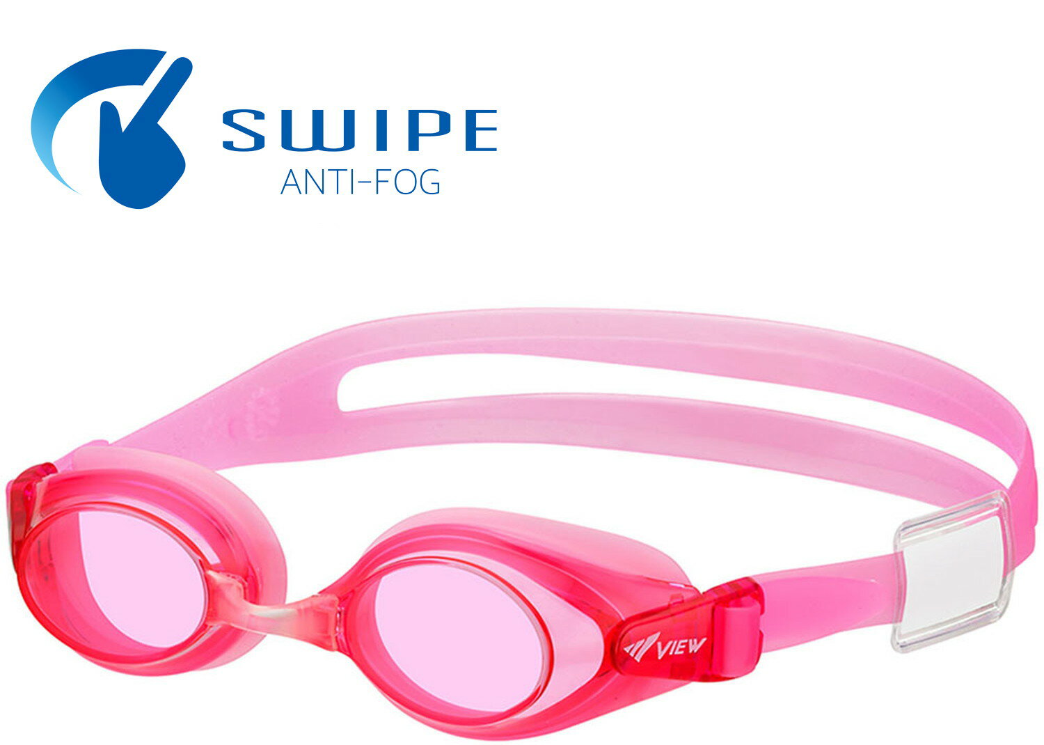 【27日2時までポイントアップ】 ビュー VIEW スイミング スイミングゴーグル 子ども用 スワイプ アンチフォグ SWIPE 小学生 6〜12歳 水中メガネ...