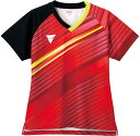 【4日20時からポイント15倍】 VICTAS ヴィクタス 卓球 ゲームシャツ V−LGS224 シャツ ウエア JTTA公認 女子用 レディース 吸汗速乾 ス...