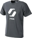 【9日20時よりMAX800円OFFクーポン&Pアップ】 STIGA スティガ 卓球 卓球Tシャツ STIGAロゴTシャツJP－I グレー LLサイズ メンズ レディース シャツ Tシャツ 半袖 練習 練習試合 移動 ロゴT ロ…