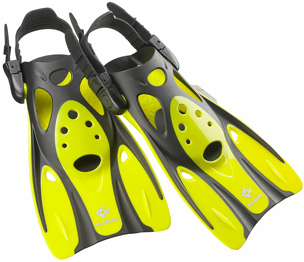 【3日20時からMAX3,000円OFFクーポン&P15倍】 リーフツアラー Reef Tourer マリン コンパクトストラップフィン フィン シュノーケリング コンパクト 旅行 トラベル 軽量 スノーケリング スノーケル マリン 海 海水浴 ビーチ 水遊び RF0106 FY