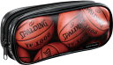 【6日までポイントアップ】 スポルディング SPALDING バスケット プリントペンケース ORG ペンケース 筆箱 学校 バスケットボール 授業 勉強 オフ...