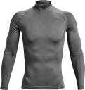 【11日2時までポイントアップ】 アンダーアーマー UNDER ARMOUR UAヒートギアアーマー コンプレッション ロングスリーブ モック シャツ メンズ 長袖 トップス ベースレイヤー インナー アンダーシャツ トレーニング ジム 1369606 090