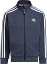 【6日まで8000円以上で300円OFF&Pアップ】 adidas アディダス YB 24／7 デニム ウォームアップジャケット キッズ ジュニア ボーイ ジャージジャケット DKH15 HZ8595