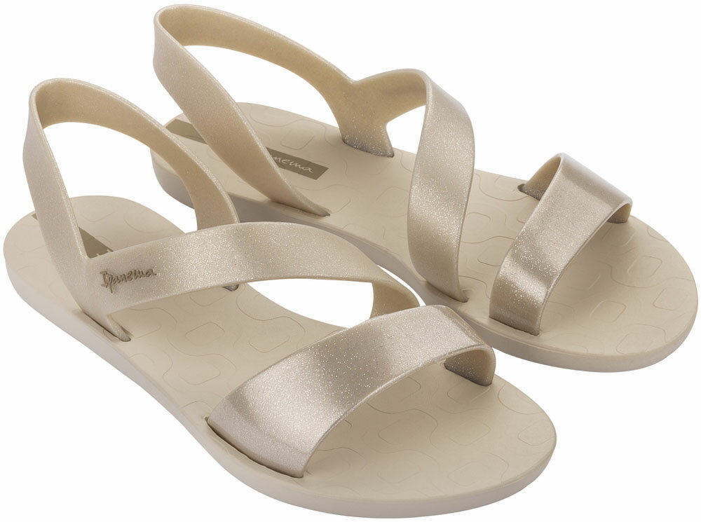 楽天スポーツヒーローズ【25日はポイント15倍】 IPANEMA イパネマ サンダル VIBE SANDAL ベージュ/グリッターベージュ サンダル レディース 靴 シューズ スポーツサンダル フェミニン SP82429322 3322