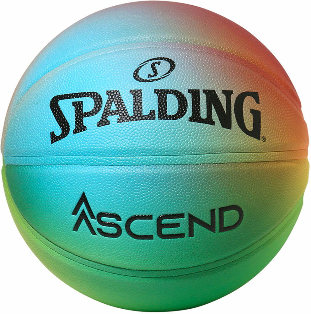 【18日はポイント10倍】 スポルディング SPALDING バスケット アセンド ブライトレインボー コンポジット SZ7 バスケットボール 77-356Z マルチカラー 7号球 バスケ 大学 中学 高校 練習 部活 シュート 77356Z