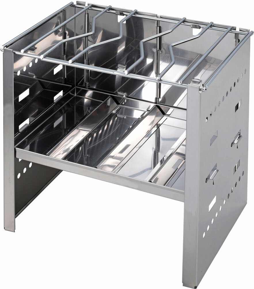 【11日2時までポイントアップ】 キャプテンスタッグ CAPTAIN STAG アウトドア カマド スマートグリル A4型 3段階調節 UG0095