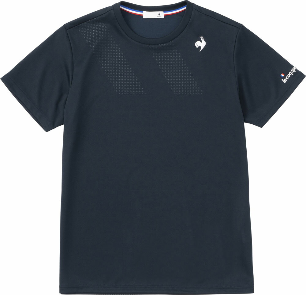 【20日はポイントアップ】 le　coq　sportif ルコック テニス テニス メンズ ソレイユ ゲームシャツ QTMVJA90 NV