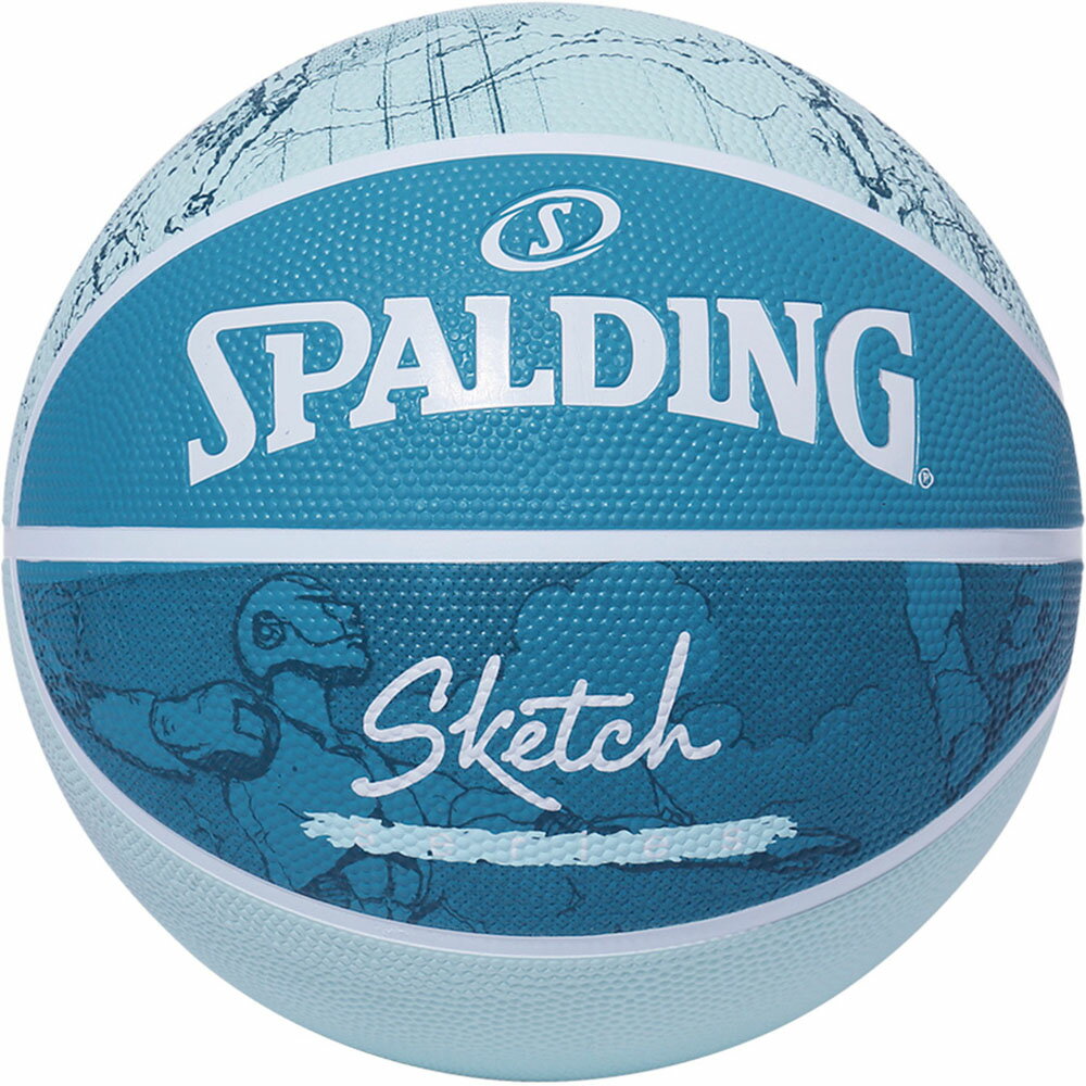 【18日はポイント10倍】 スポルディング SPALDING バスケット スケッチ クラック ラバー SZ7 バスケットボール 84-380Z ブルー 7号球 バスケ 大学生 中学 高校 一般 練習 部活 シュート 7号 球技 84380Z