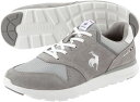 【4/30はシューズ対象商品8％OFFクーポン＆Pアップ】 le coq sportif ルコック ラ セーヌ ワイド LA SEINE II WIDE グレー/ホワイト レディース スニーカー 消臭 軽量 快適 幅広 クッション性 インソール QL3VJC04GW