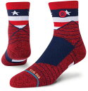 【27日2時までポイントアップ】 スタンス STANCE AMERICAN QTR RED ソックス 靴下 くつ下 アメリカン クォーター 耐久性 アーチサポー...