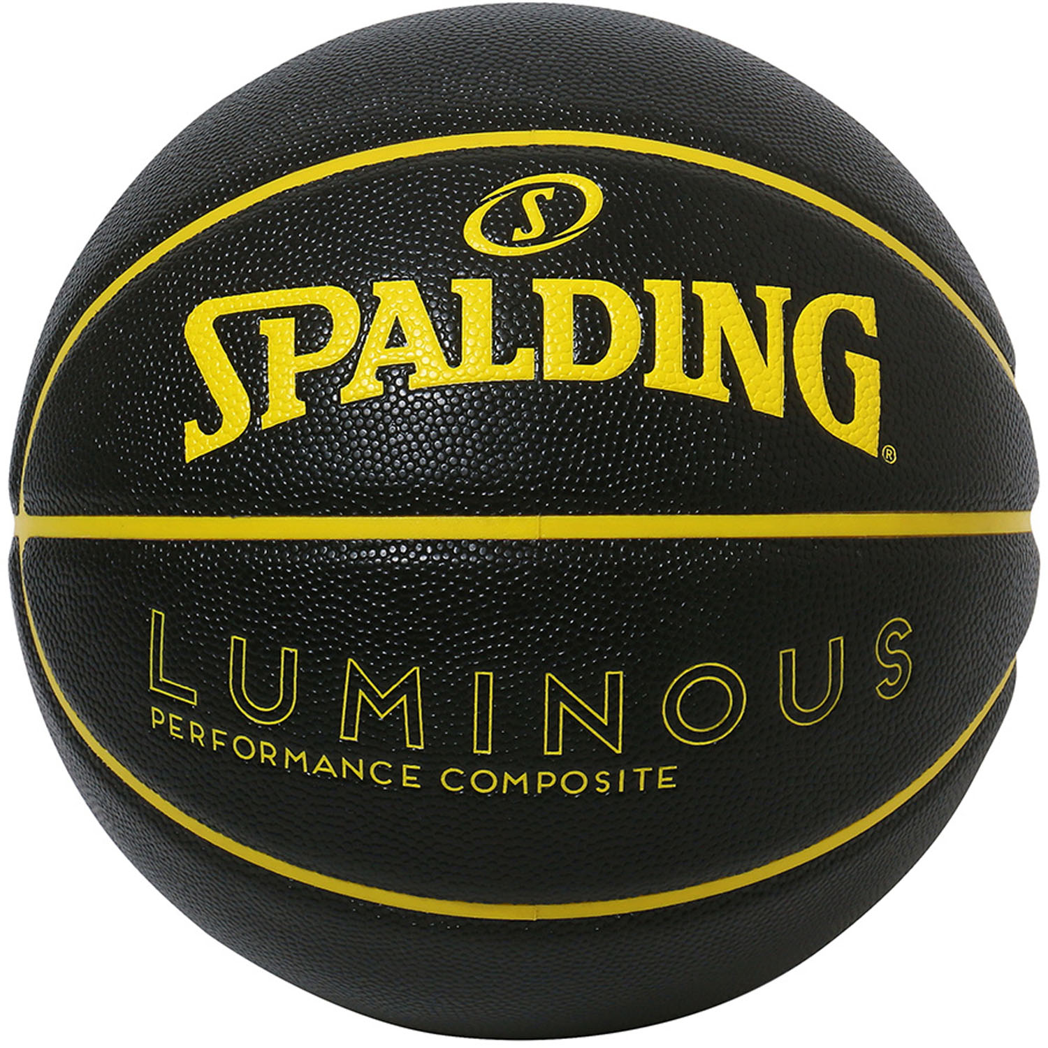 【18日はポイント10倍】 スポルディング SPALDING バスケット ルミナス コンポジット ブラック×イエロー SZ7 バスケットボール 77-849J 7号球 バスケ 大学生 中学 高校 練習 部活 シュート 7号 球技 77849J