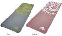 【24日20時からポイントアップ！25日限定MAX1万円OFFクーポン】 adidas アディダス ADIDAS ストレッチ＆ヨガマット 100MMグレー ADYG10200