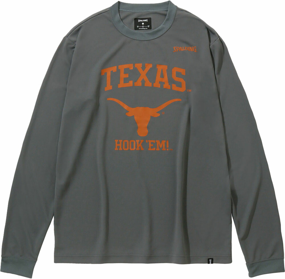 SPALDING スポルディング バスケット ロングスリーブTシャツ テキサス ロゴ HOOK’EM SMT23132TX 2600