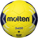 【16日2時までポイントアップ】 モルテン molten A3400 ハンドボール3号 イエロー ネイビー 黄 紺 人工皮革 屋外 屋内 3号球 高校 大学 一...